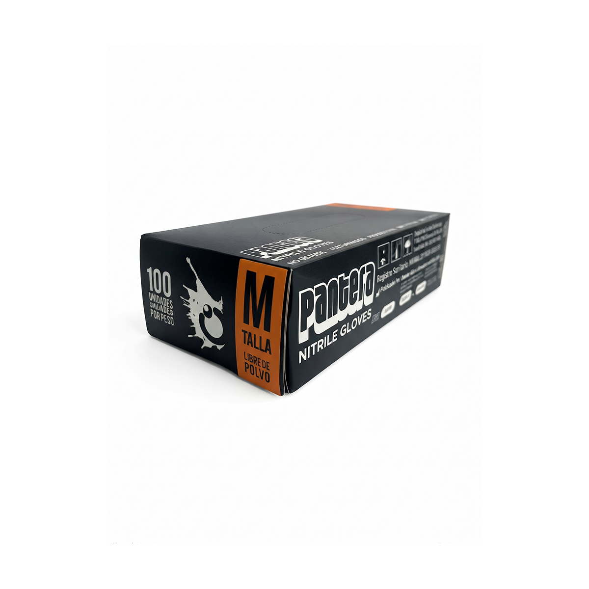 Caja Guantes Pantera Nitrilo Negro