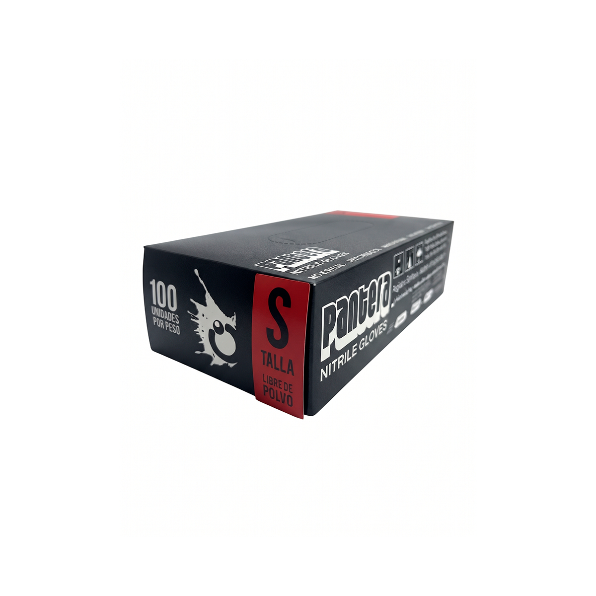 Caja Guantes Pantera Nitrilo Negro