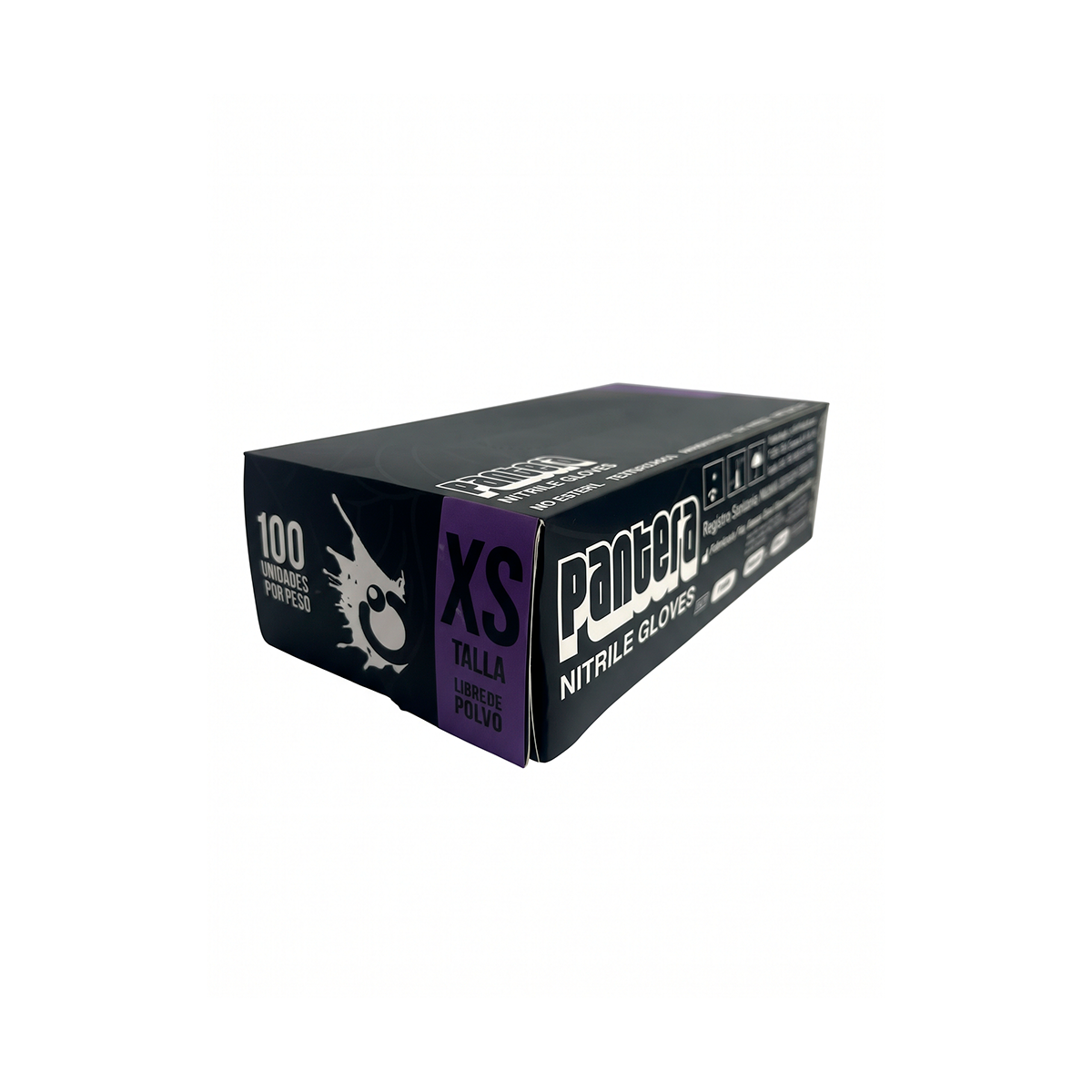 Caja Guantes Pantera Nitrilo Negro