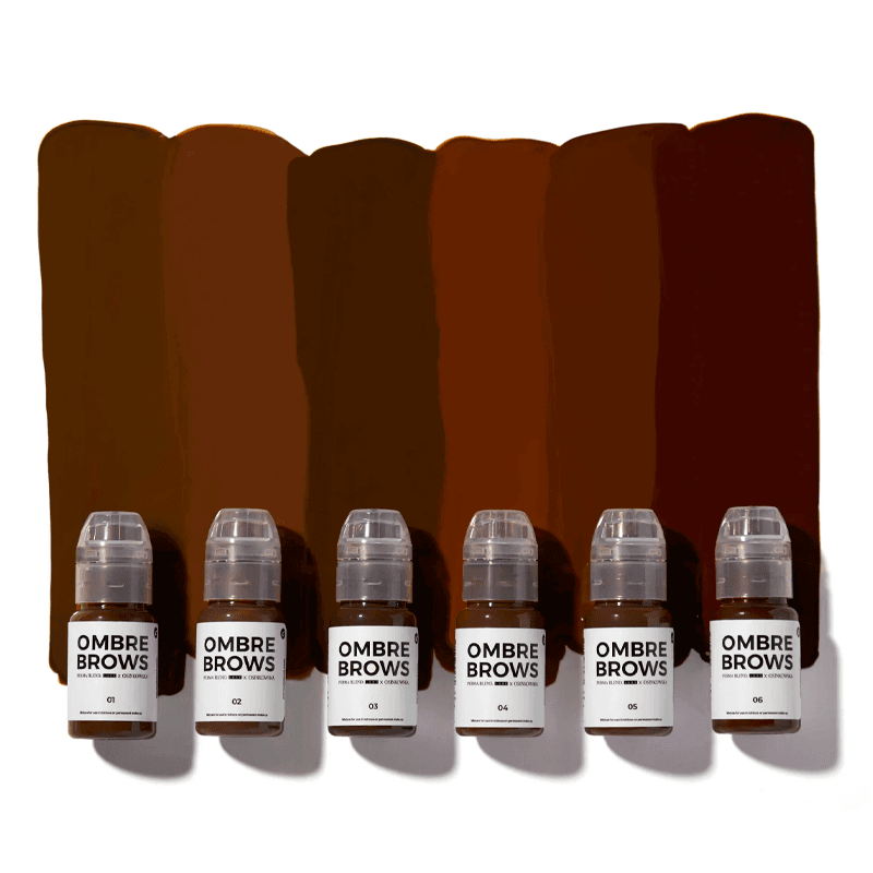 Set de Pigmentos para Micropigmentación PMU Permablend Ombre Brows